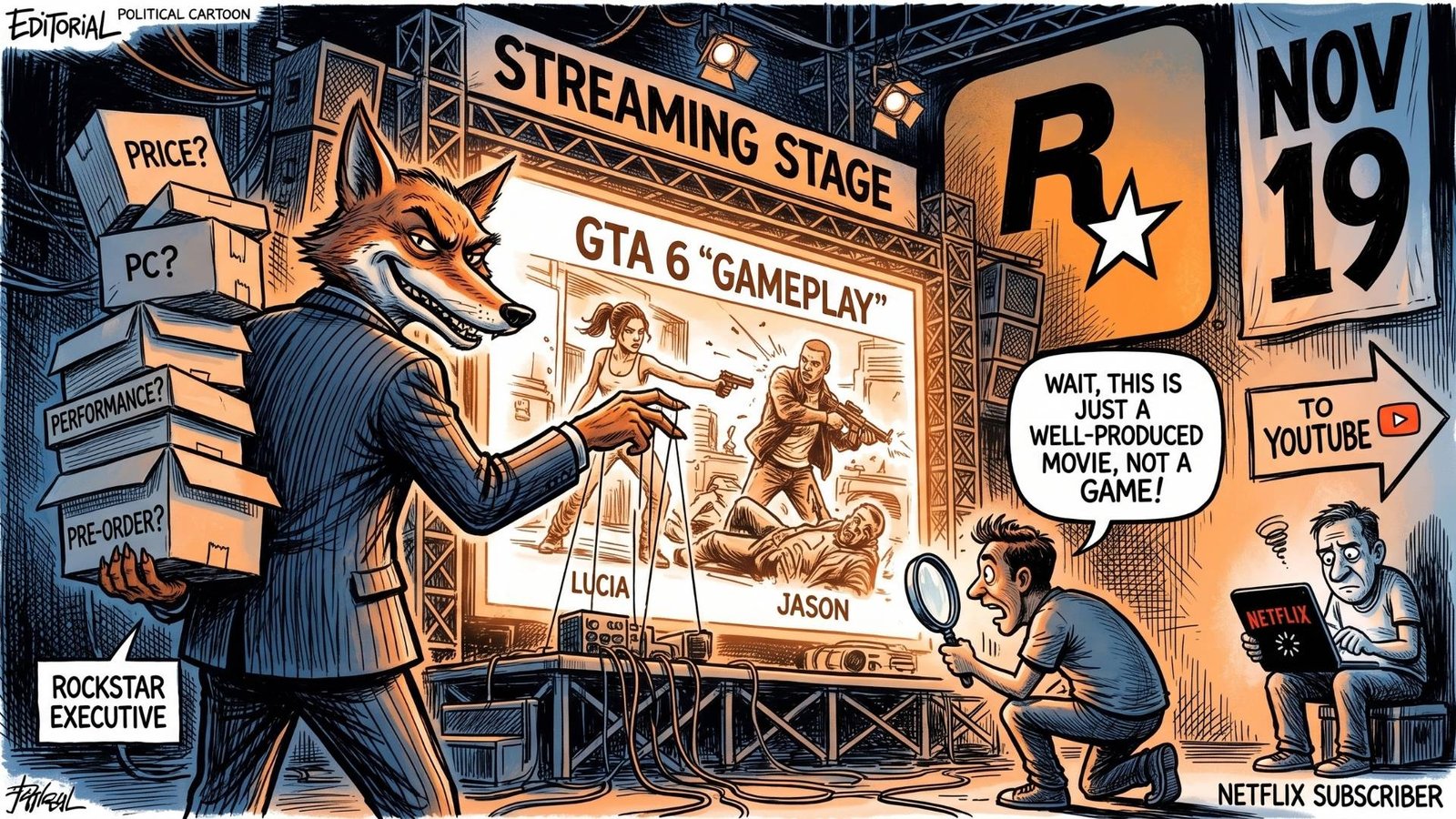 GTA 6: “trailer” de 25 minutos vira evento de streaming, mas Rockstar segue escondendo o essencial