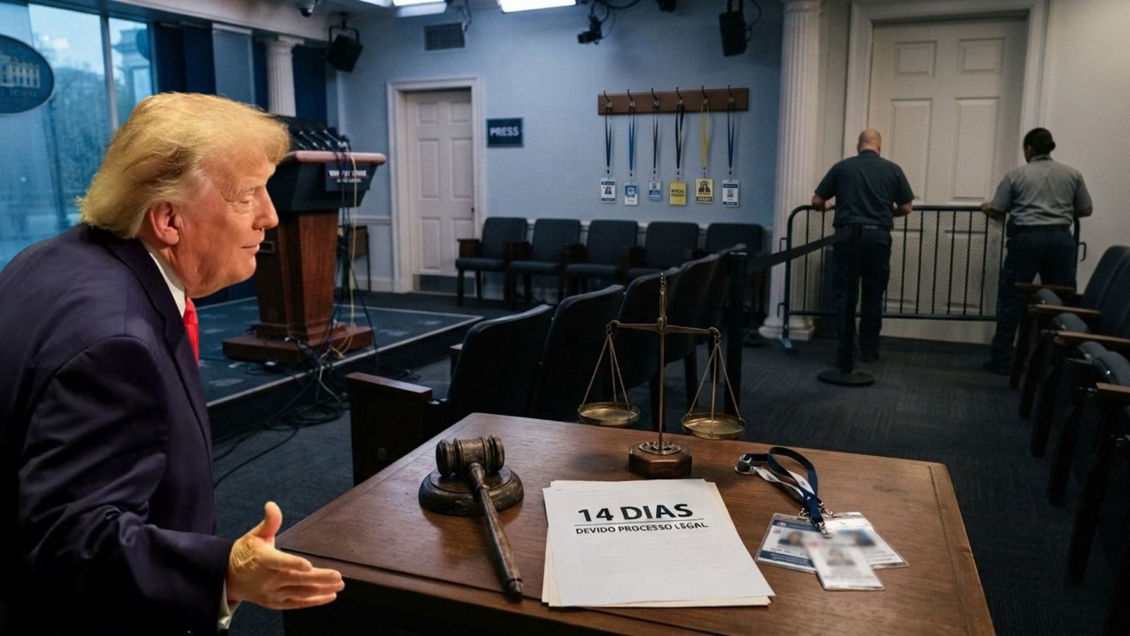 JUSTIÇA DOS EUA RESTABELECE ACESSO DE CNN, MS NOW E POLITICO À CASA BRANCA APÓS VETO DE TRUMP