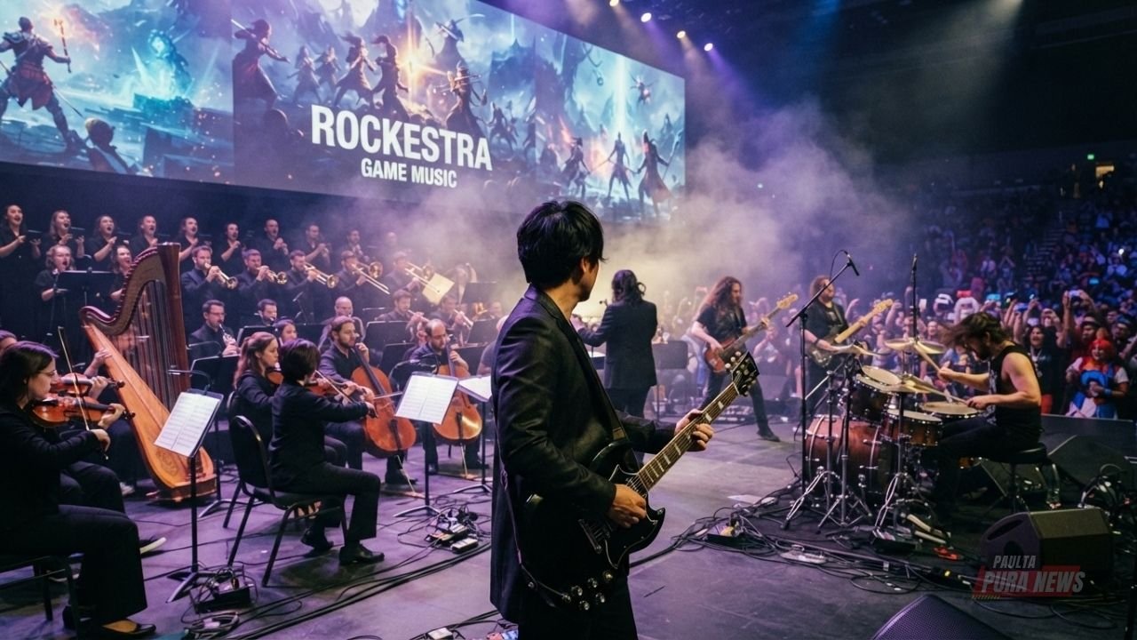 O MAESTRO GAMER DO ROCK: QUEM É SHOTA NAKAMA, QUE LEVA TRILHAS DE GAMES AOS PALCOS?