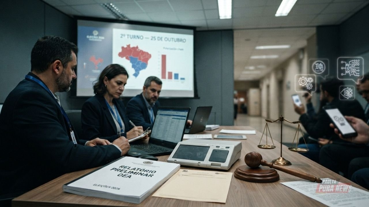 OEA DIVULGA RELATÓRIO PRELIMINAR DAS ELEIÇÕES 2026 E APONTA POLARIZAÇÃO, JUDICIALIZAÇÃO E DESAFIOS PARA O 2º TURNO