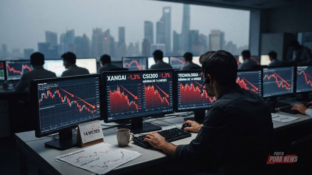AÇÕES CHINESAS CAEM PARA MENOR COTAÇÃO EM 14 MESES; TECNOLOGIA PUXA NOVA ONDA DE VENDAS